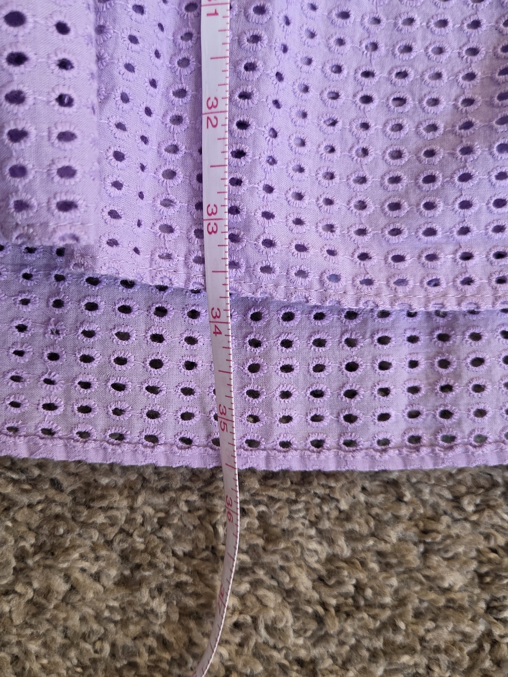 Alice + Olivia Lavender Eyelet Maxi Skirt - Picture 6 of 8